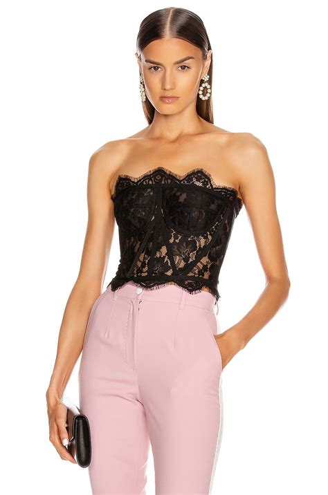 dolce gabbana lace bustier|dolce and gabbana lace top.